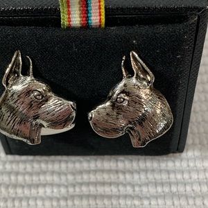 Paul Smith Signed Silver Doberman Cufflinks - New